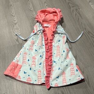 SweetHoney Nautical Lighthouse Hooded Towel Cover up 18 months‎